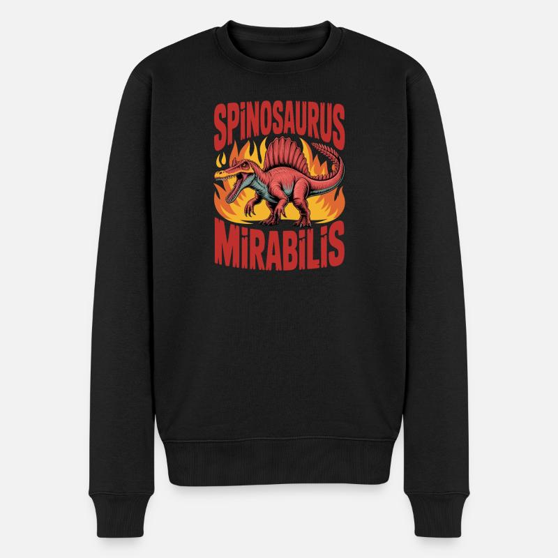 Neue Spinosaurus Mirabilis 2026 Entdeckung - Männer Premium Bio Pullover - Schwarz