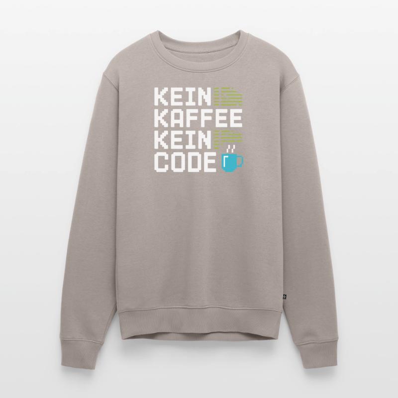 Kein Kaffee Kein Code Programmierer Informatiker Männer Premium Bio Pullover