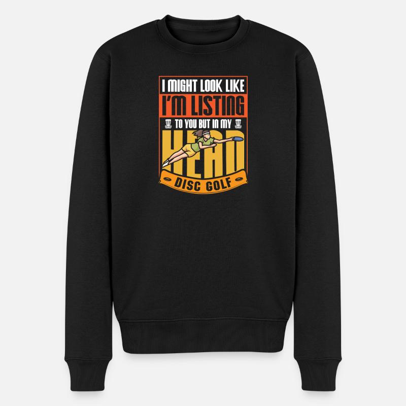 Cadeaux de disc golf Disc Golf - Pull Premium bio Homme - noir