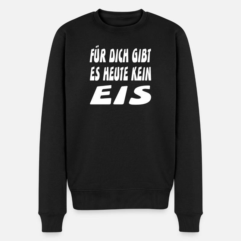 Eis - Männer Premium Bio Pullover - Schwarz