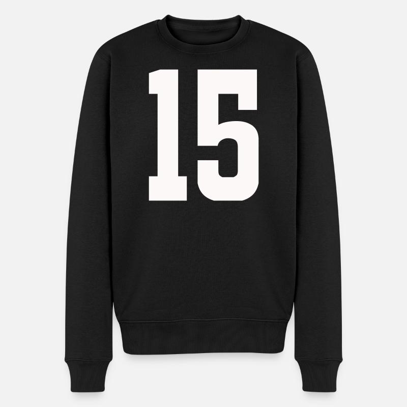 Numéro 15 - Pull Premium bio Homme - noir