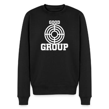 Schießstand Am Schießstand, Schießübungen Am - Männer Premium Bio Pullover - Schwarz - Vorne - Nico (187cm)