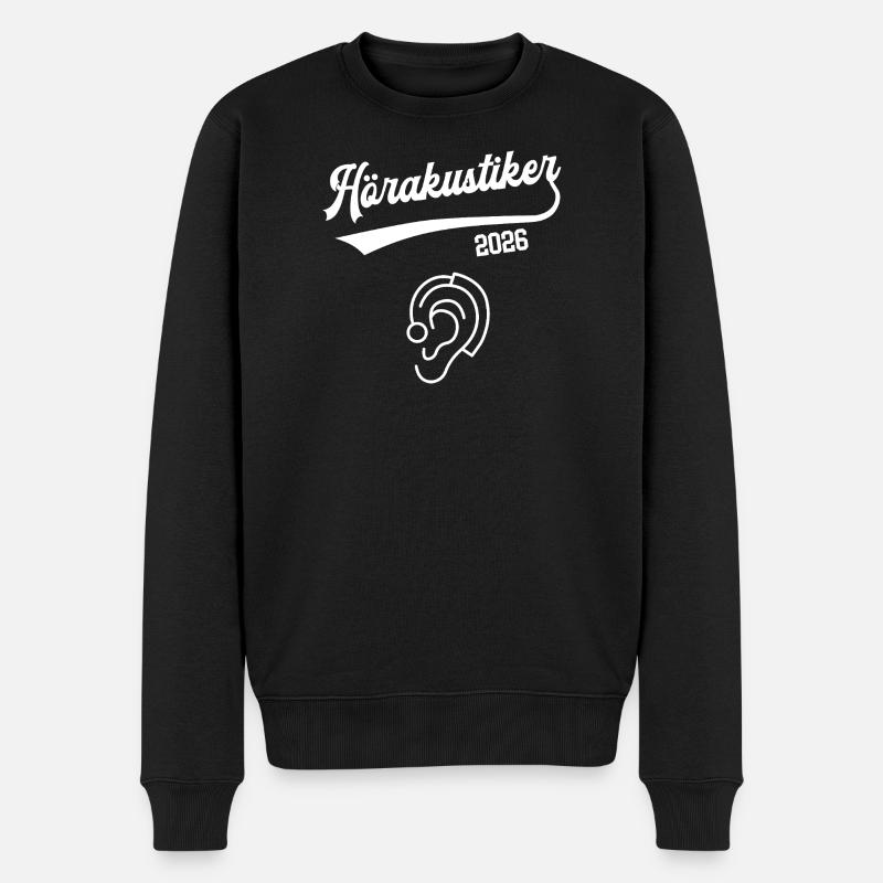 Audiologiste 2026 Profession d’apprentissage Acousticien - Pull Premium bio Homme - noir