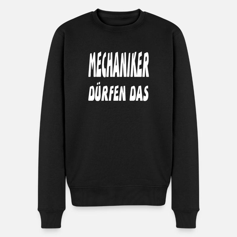 mécanicien - Pull Premium bio Homme - noir