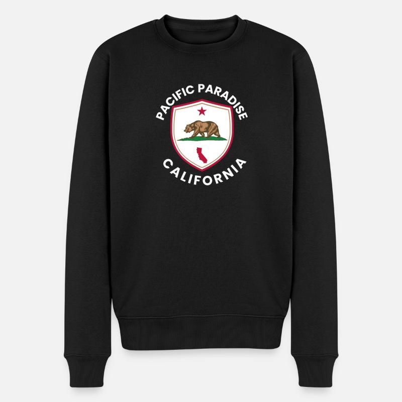 Pacific Paradise, Californie - Pull Premium bio Homme - noir