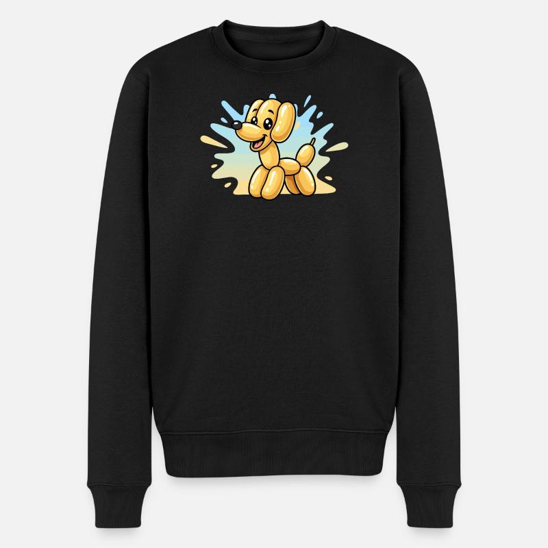 Chien ballon au soleil - Pull Premium bio Homme - noir