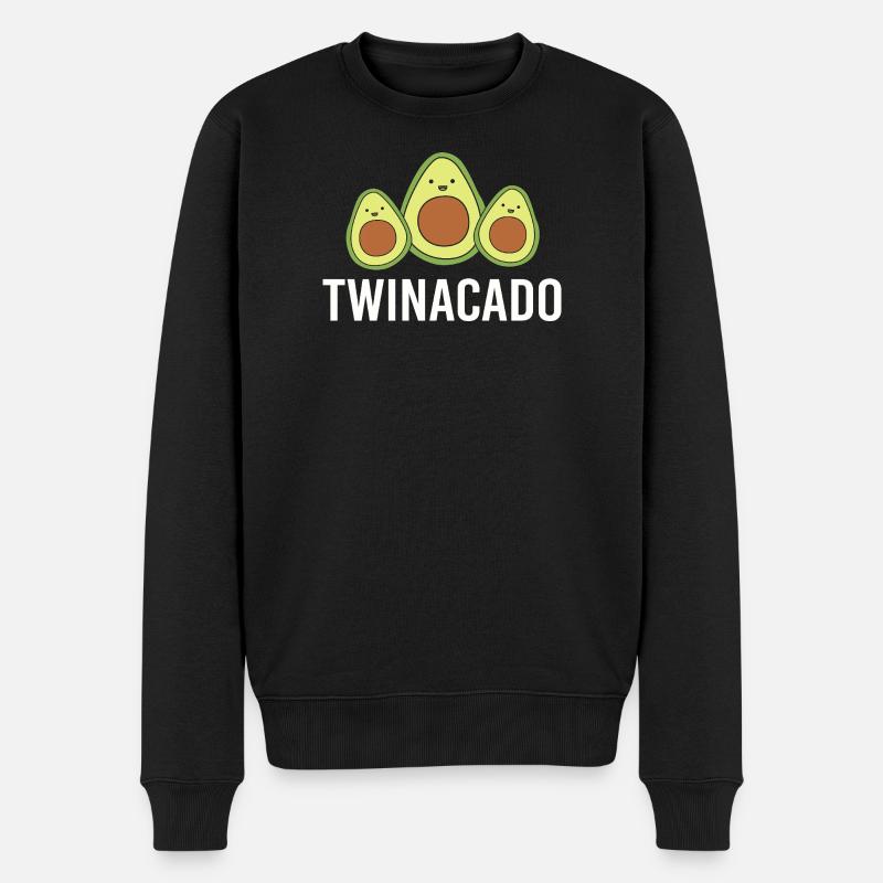 Zwilling Mutter Zwillinge Mama Geschenk - Männer Premium Bio Pullover - Schwarz