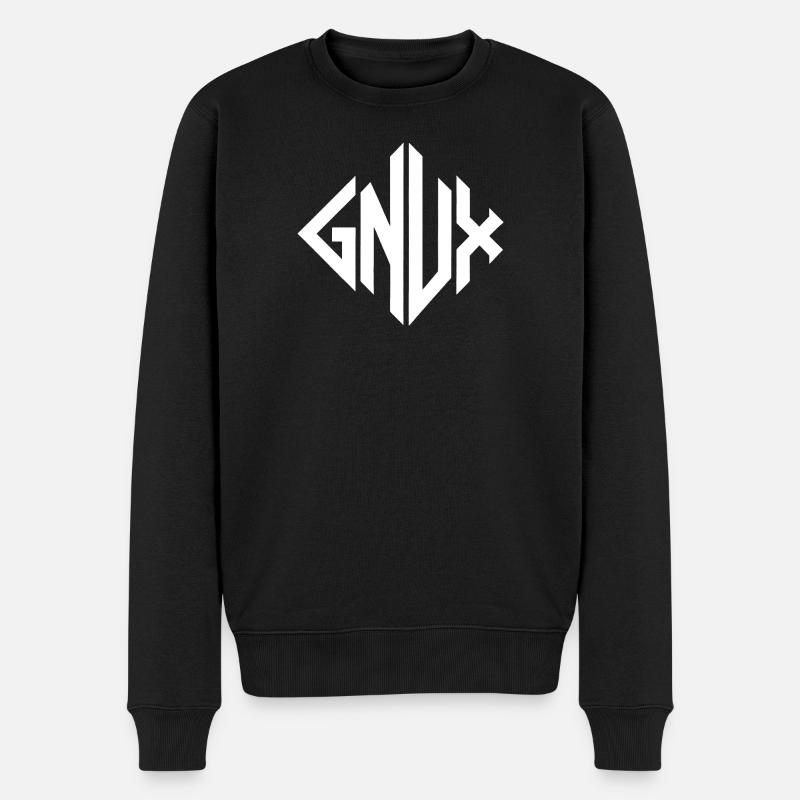 Géométrie du monogramme Gnux - Pull Premium bio Homme - noir