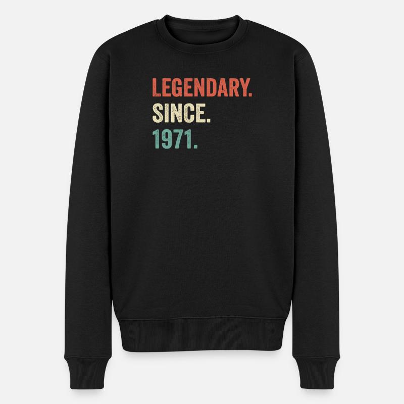 legendary since 1971 - Pull Premium bio Homme - noir