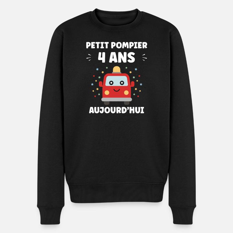 4 Jahre - Männer Premium Bio Pullover - Schwarz