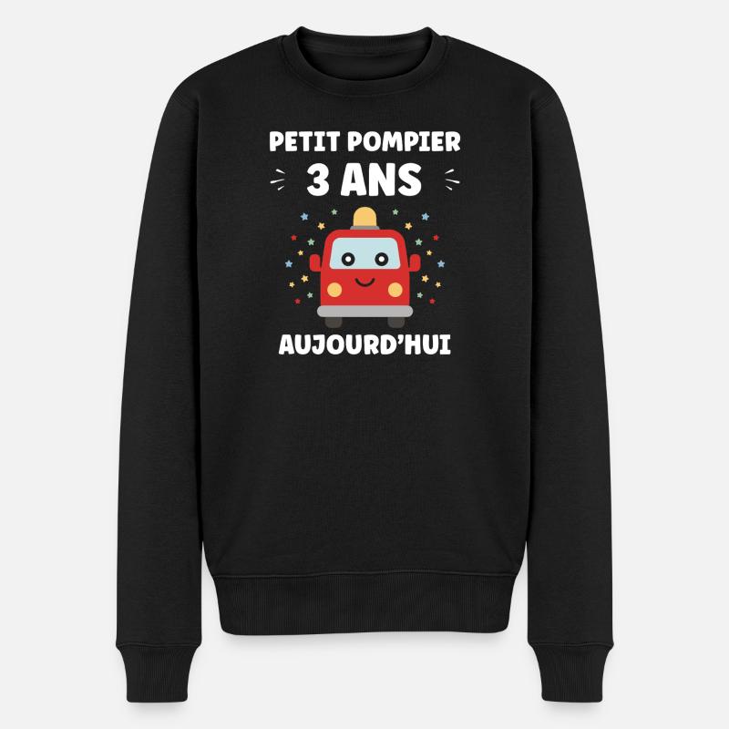 3 Jahre - Männer Premium Bio Pullover - Schwarz
