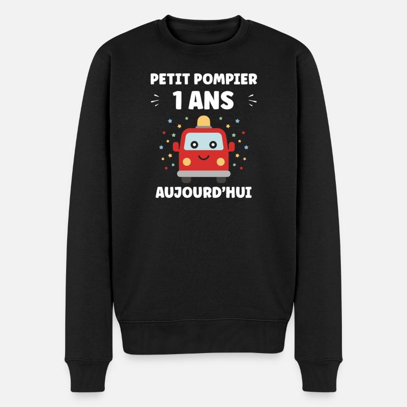 1 Jahr - Männer Premium Bio Pullover - Schwarz