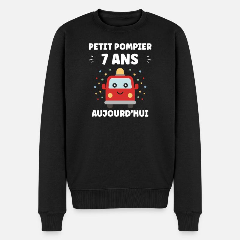7 Ans - Pull Premium bio Homme - noir