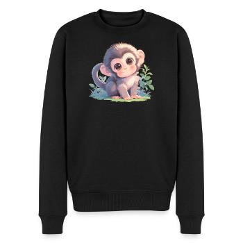 Macaque Macaque - Men's Premium Organic Jumper - black - Front - Nico (187cm)