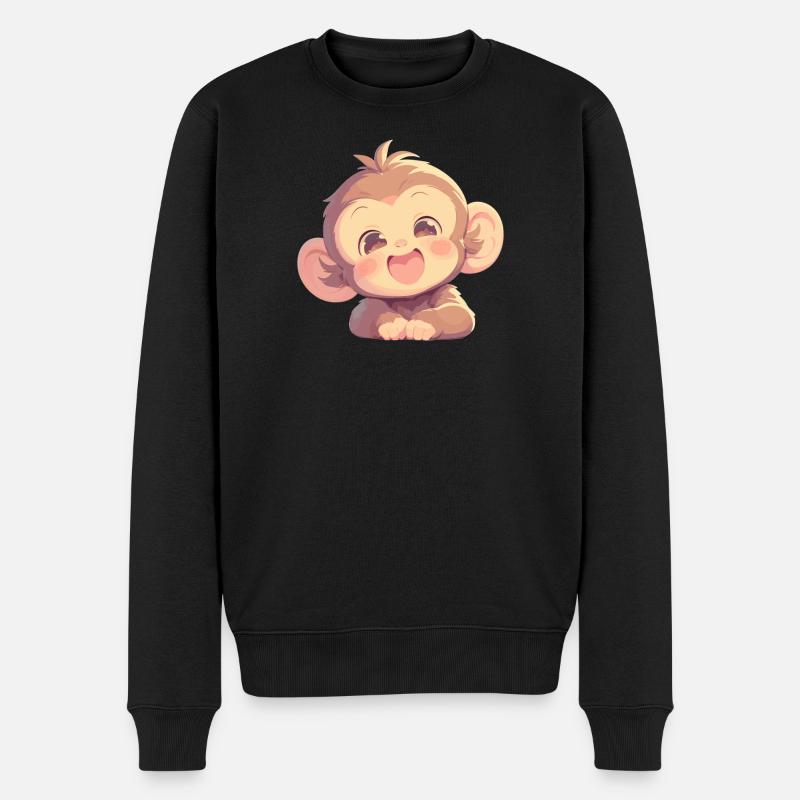 Macaque Macaque - Pull Premium bio Homme - noir