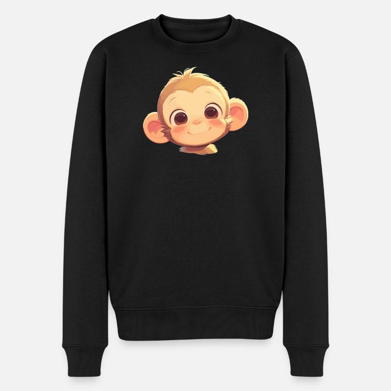 Macaque Macaque - Pull Premium bio Homme - noir