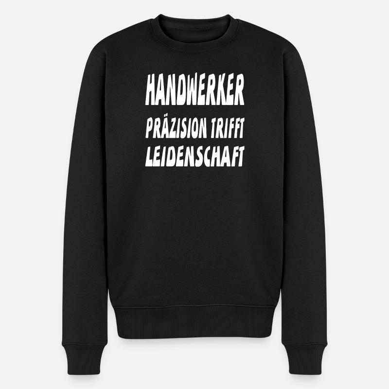 Handwerker - Männer Premium Bio Pullover - Schwarz