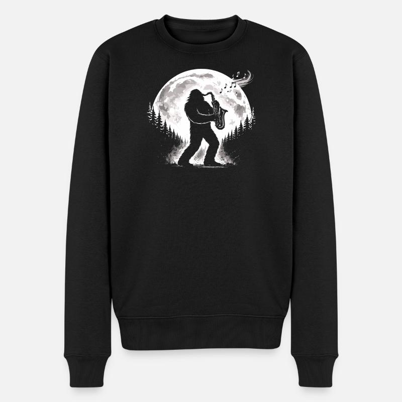 Saxophoniste de Bigfoot - Pull Premium bio Homme - noir