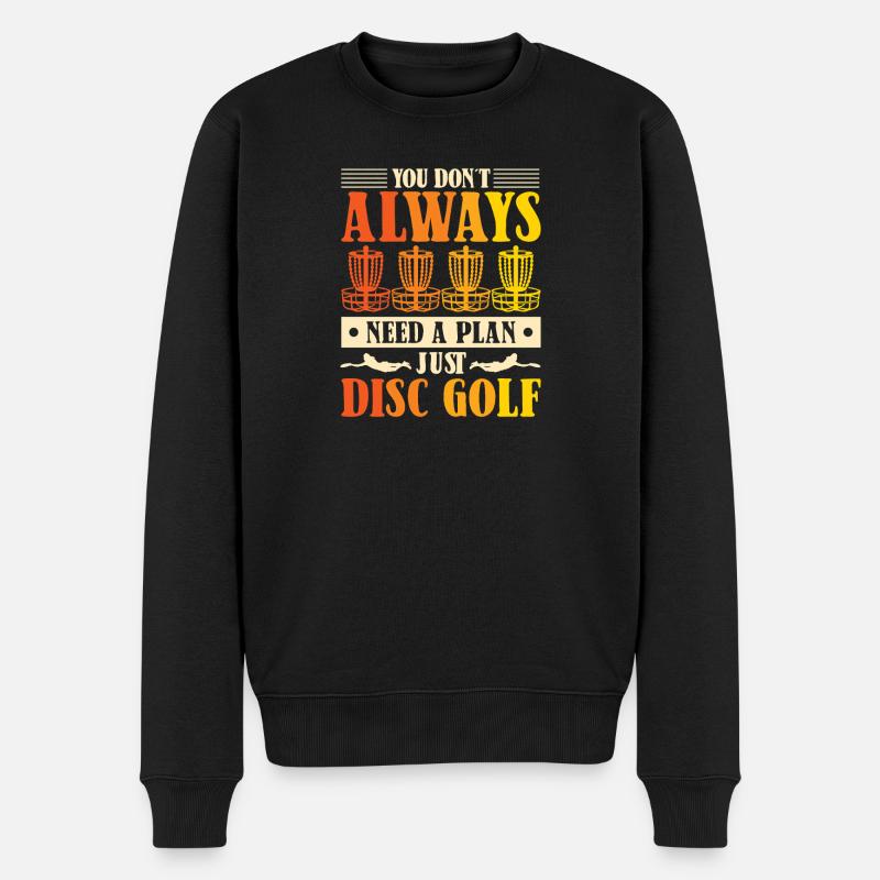 Disc Golf Geschenke Discgolf - Männer Premium Bio Pullover - Schwarz