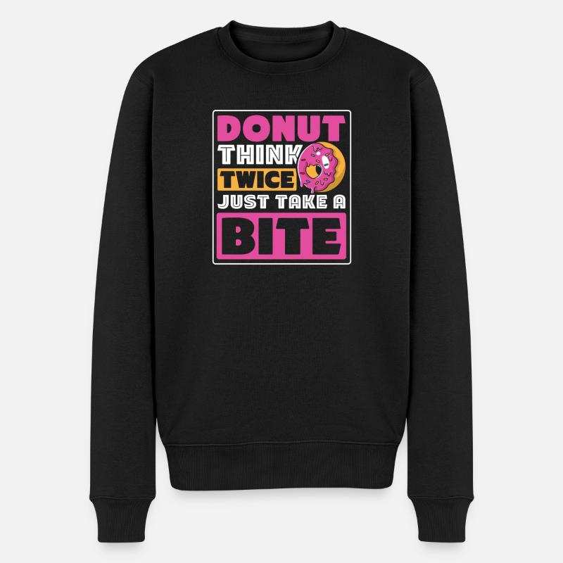 Restauration rapide en donuts - Pull Premium bio Homme - noir