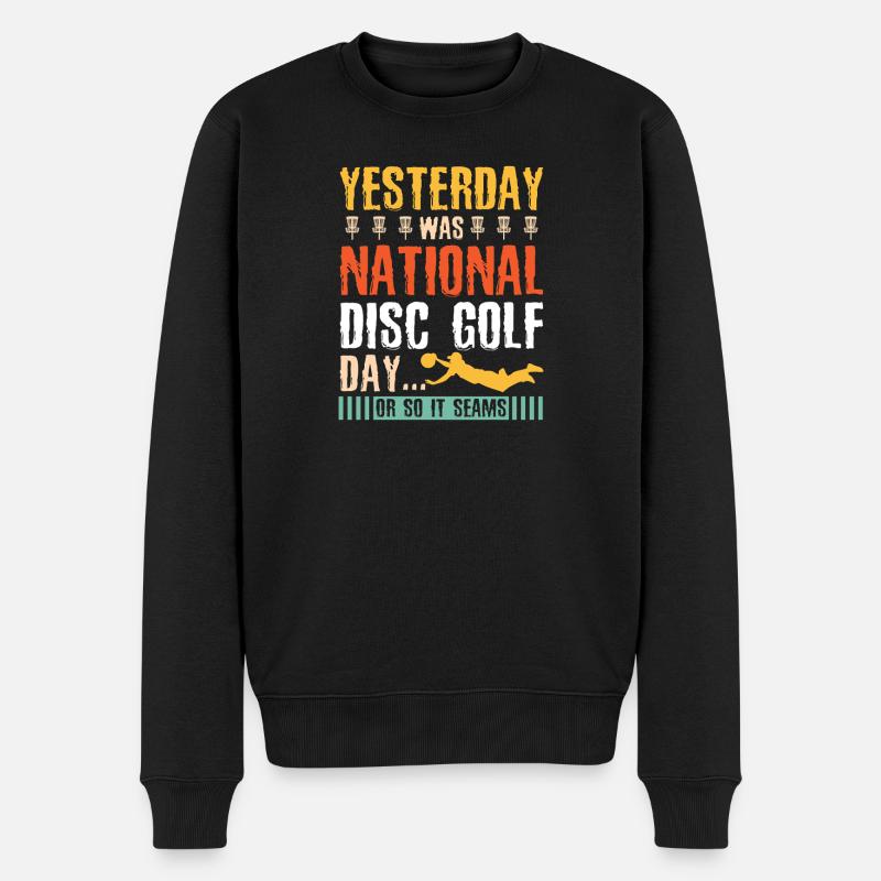 Cadeaux de disc golf Disc Golf - Pull Premium bio Homme - noir