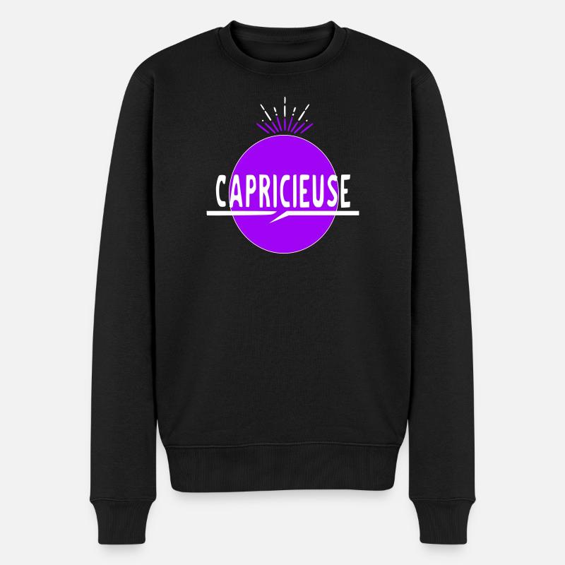 Launisch - Männer Premium Bio Pullover - Schwarz