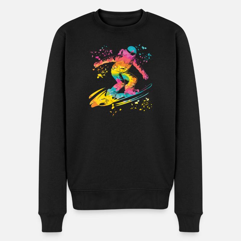Snowboardeur Snowboard Snowboard - Pull Premium bio Homme - noir