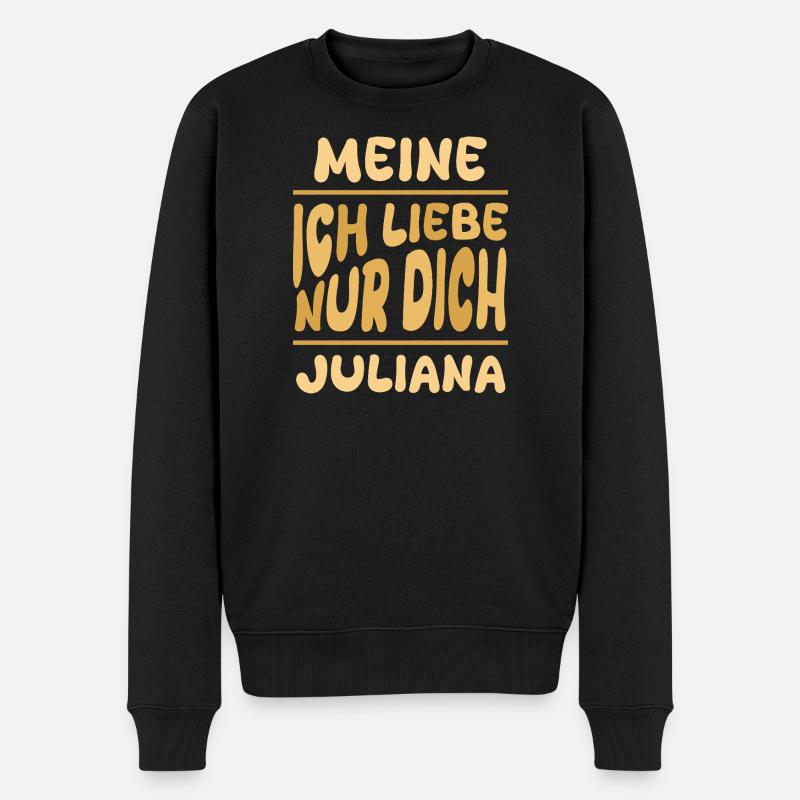 Geschenk für Juliana - Männer Premium Bio Pullover - Schwarz