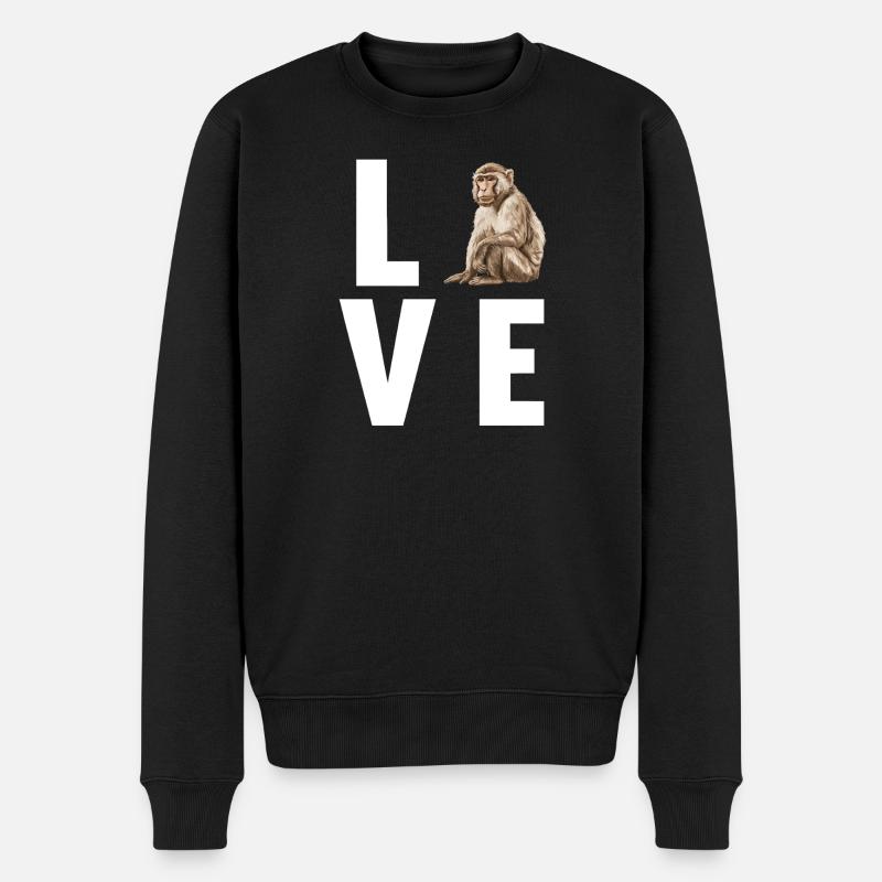 Macaque Macaque - Pull Premium bio Homme - noir