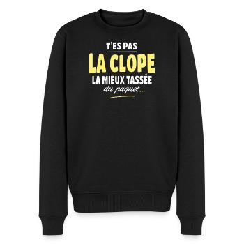Du bist nicht der beste Zigarettenraucher - Männer Premium Bio Pullover - Schwarz - Vorne - Nico (187cm)