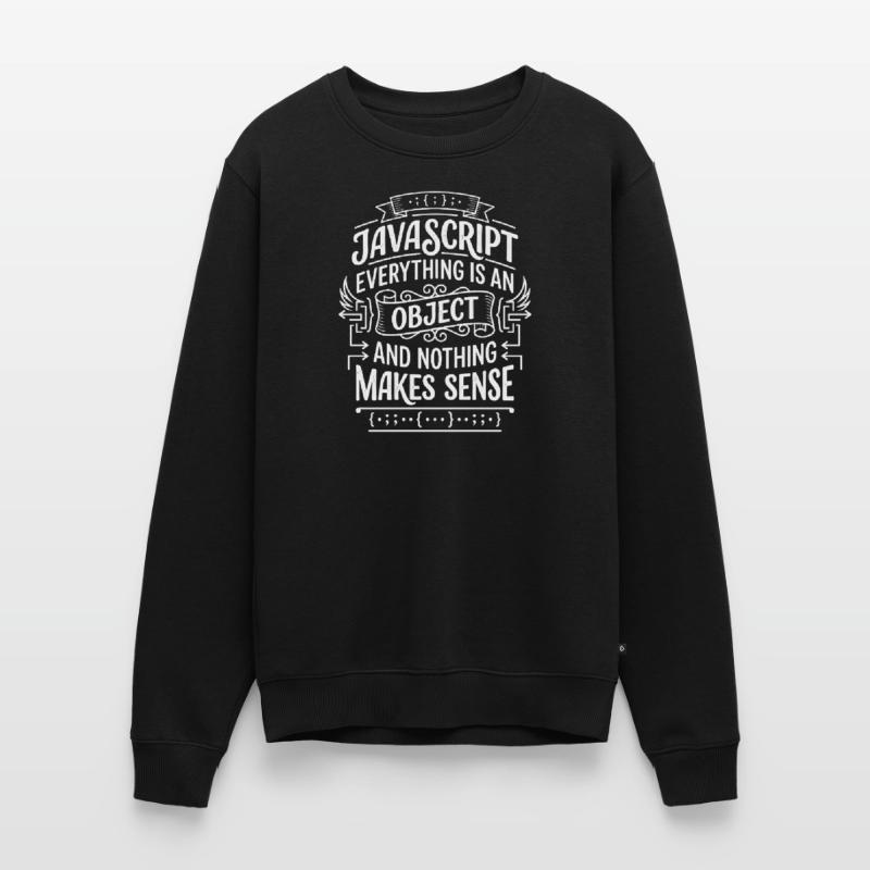 JavaScript: Everything is an object Men's Premium Organic Jumper