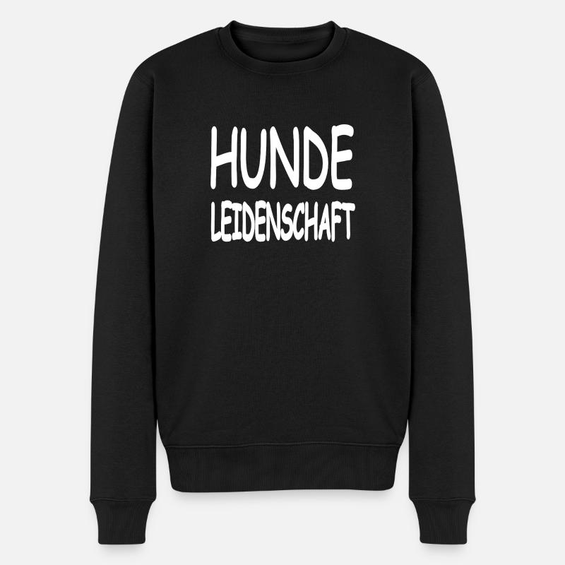 Hunde - Männer Premium Bio Pullover - Schwarz