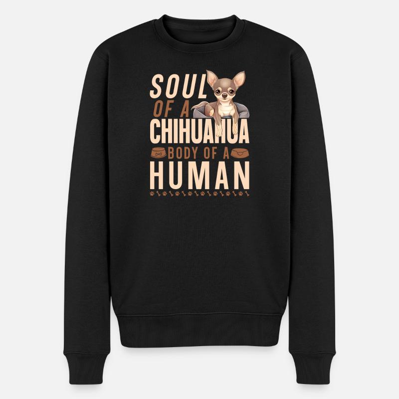 Chihuahua Chihuahua Âme d’Un - Pull Premium bio Homme - noir