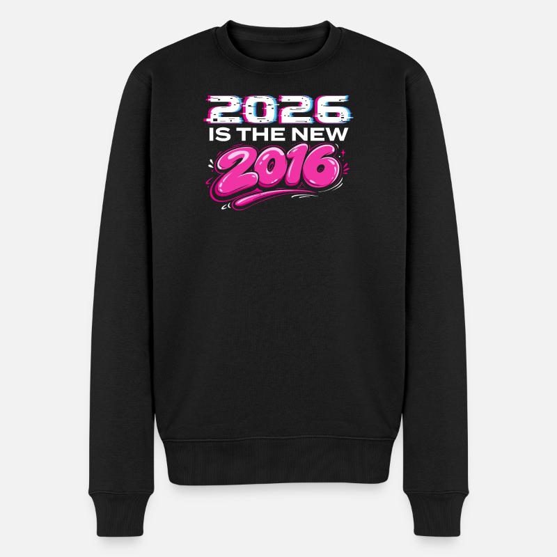 Nouvelles ambiances Internet rétro 2026 - Pull Premium bio Homme - noir