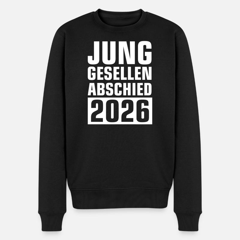 Junggesellenabschied 2026 - Männer Premium Bio Pullover - Schwarz