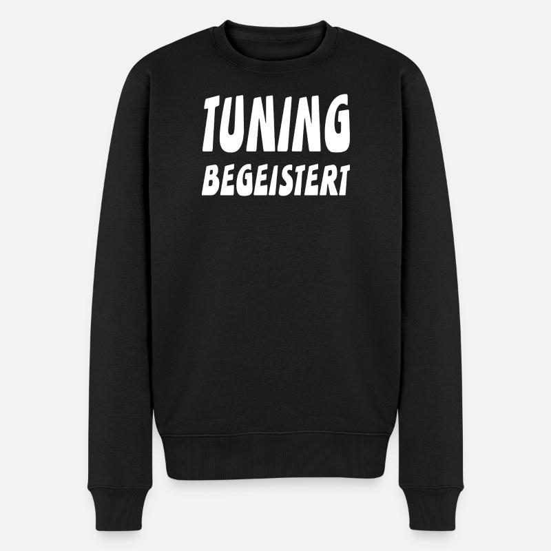 Tuning - Männer Premium Bio Pullover - Schwarz