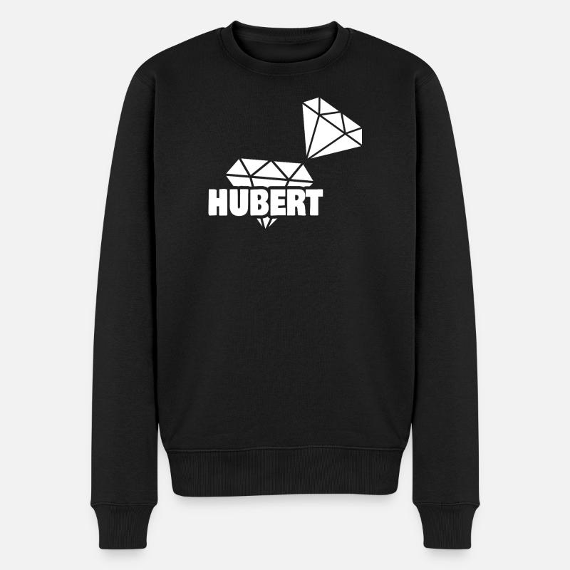 Geschenk für Hubert - Männer Premium Bio Pullover - Schwarz