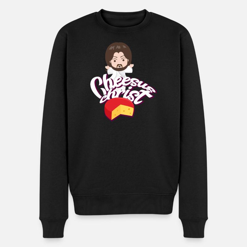 Jésus Drôle d’Humour - Pull Premium bio Homme - noir