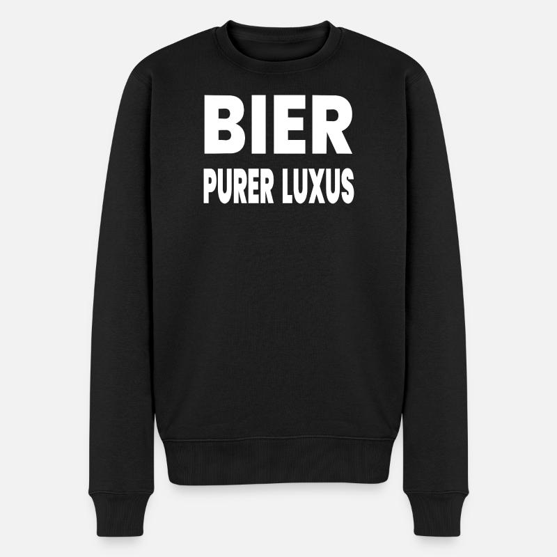 Bière - Pull Premium bio Homme - noir