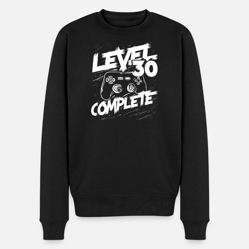 Level 30 Complete Controller - Men's Premium Organic Jumper - black