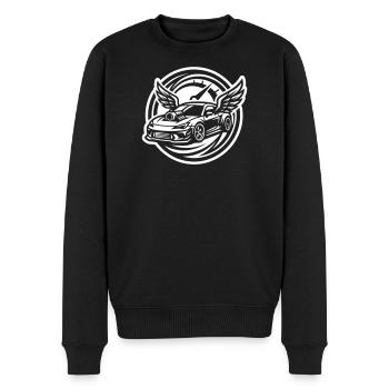 Auto Tuning Tacho - Männer Premium Bio Pullover - Schwarz - Vorne - Nico (187cm)