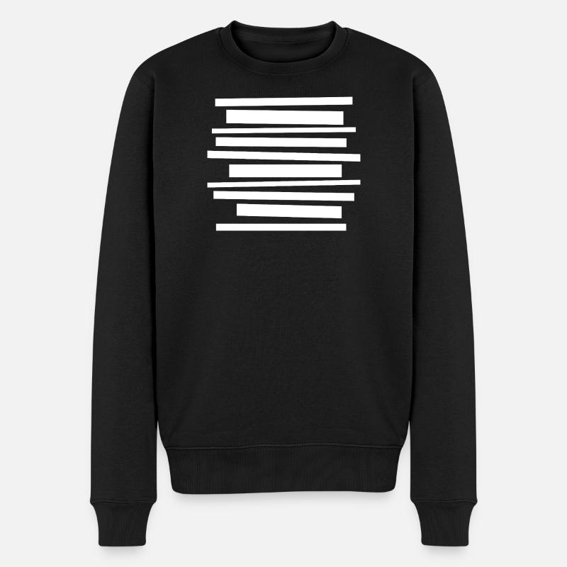 Conception de motifs géométriques audacieux - Pull Premium bio Homme - noir