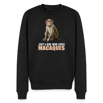 Macaque Macaque - Men's Premium Organic Jumper - black - Front - Nico (187cm)