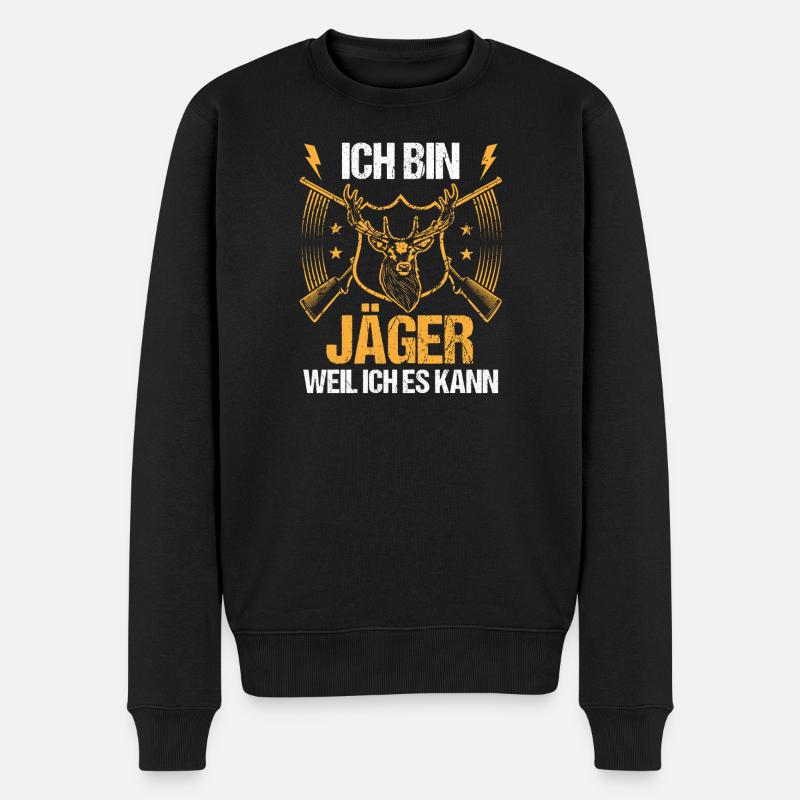 Chasse Chasse Chasseurs Chasseurs - Pull Premium bio Homme - noir