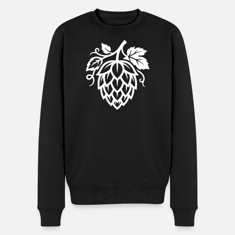 Brasserie Hops Symbol - Pull Premium bio Homme - noir