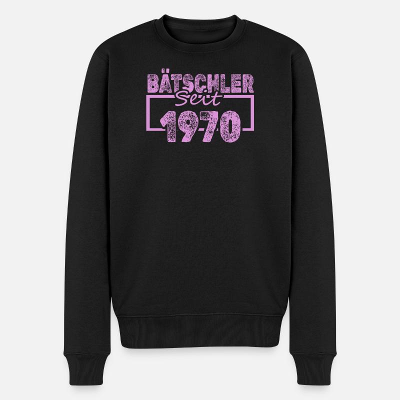 Lustig 197 - Männer Premium Bio Pullover - Schwarz