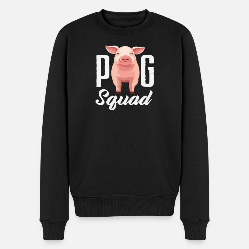 Équipe Pigs Équipe Ferme d’équipe - Pull Premium bio Homme - noir
