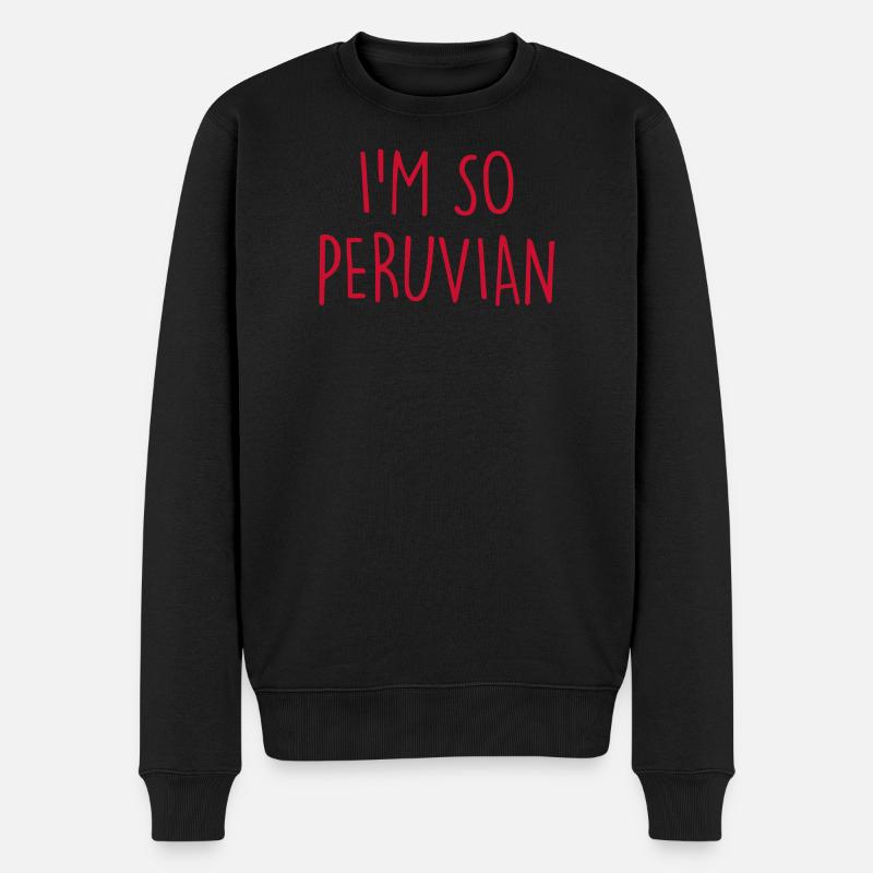 Je suis tellement Péruvien - Pull Premium bio Homme - noir