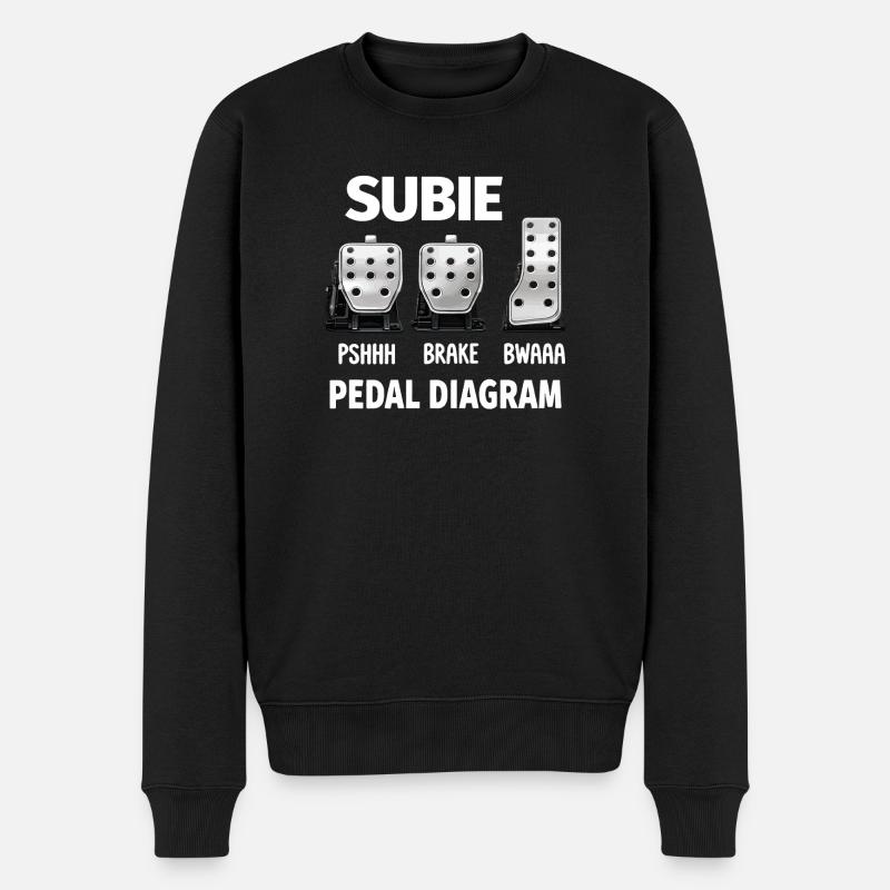 Diagramme de pédale de Subie - Pull Premium bio Homme - noir