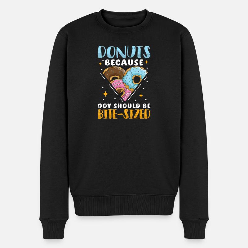 Restauration rapide en donuts - Pull Premium bio Homme - noir
